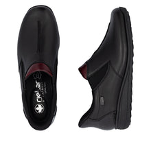 Load image into Gallery viewer, Rieker Black Slip On Shoes 47253-00
