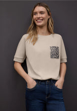 Load image into Gallery viewer, Street One Silk Look Top With Printed Pockets 324569
