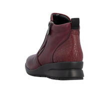 Load image into Gallery viewer, Rieker Burgundy Twin Zip Boots L4861-35
