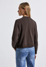 Load image into Gallery viewer, Street One Silk Look Jacket 323894 Colour- Deep Roast Brown
