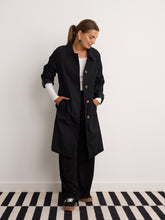 Load image into Gallery viewer, Anna Black Trench Coat
