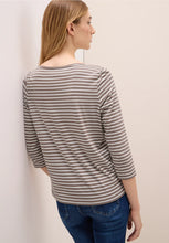 Load image into Gallery viewer, Cecil Taupe Striped Top 323885
