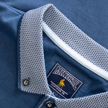Load image into Gallery viewer, Mineral Matty Dark Denim Polo Shirt ML211521
