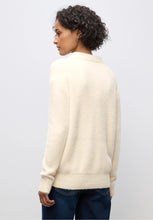 Load image into Gallery viewer, Street One  Beige Fluffy Yarn Sweater 303478ki
