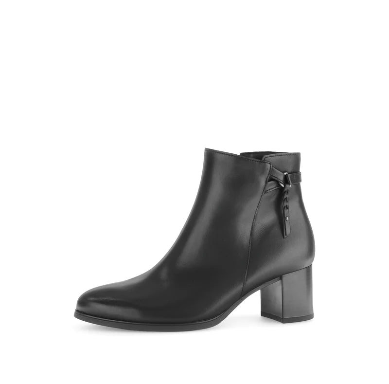 Gabor Black Heeled Ankle Boot 55.692.27