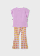 Load image into Gallery viewer, Mayoral Girls Lilac Flared Leggings Set 3728
