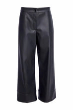 Load image into Gallery viewer, Naya Black Leatherette Trouser NAW 25260j
