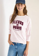 Load image into Gallery viewer, Cecil Striped Fleurs FP Top 324830/37600
