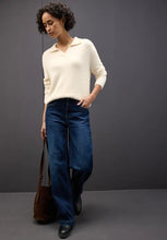 Load image into Gallery viewer, Street One  Beige Fluffy Yarn Sweater 303478ki

