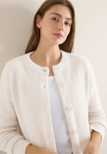 Load image into Gallery viewer, Cecil Light Beige Ribbed Cardigan 254056
