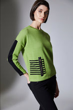 Load image into Gallery viewer, Peruzzi Stripe Pocket Knit W25183
