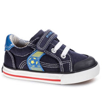 Load image into Gallery viewer, Pablosky  boys navy canvas shoe 975020
