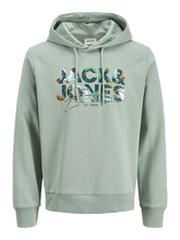 Load image into Gallery viewer, Jack&amp;Jones Iceberg Green Hoodie 12279119
