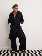 Load image into Gallery viewer, Anna Black Trench Coat
