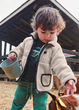 Load image into Gallery viewer, Mayoral Baby Boy’s Cream Sheepskin Zip Hoodie 2427
