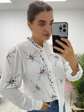Load image into Gallery viewer, Meabh White Embroidered Shirt
