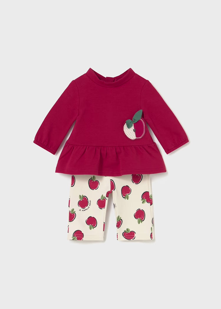Mayoral Baby Girls Two Piece Set 2634 colour-red