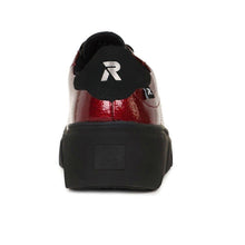 Load image into Gallery viewer, Rieker Ladies Laced Up Red Patent Trainers W2601-35
