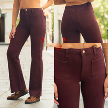 Load image into Gallery viewer, Aisling wine jeans
