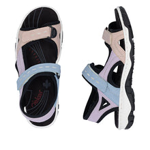 Load image into Gallery viewer, Rieker Colour Block Velcro Strap Sandals 68866-93
