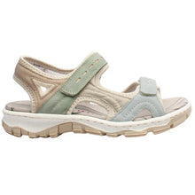 Load image into Gallery viewer, Rieker Pastel Colour Block Sandals 68866-94
