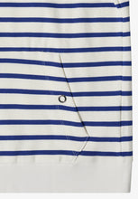 Load image into Gallery viewer, Cecil Zipped Striped Blue Hoodie 325644
