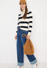 Load image into Gallery viewer, Cecil Cream And Navy Stripped Sweater 303753/25512
