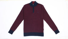 Load image into Gallery viewer, Mineral Burgundy 1/4 Zip Jumper ML351470
