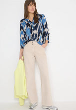 Load image into Gallery viewer, Cecil Blue &amp;Cream Printed Blouse 324646
