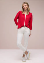 Load image into Gallery viewer, Street One 3/4-Sleeve top with contrast detail 324793
