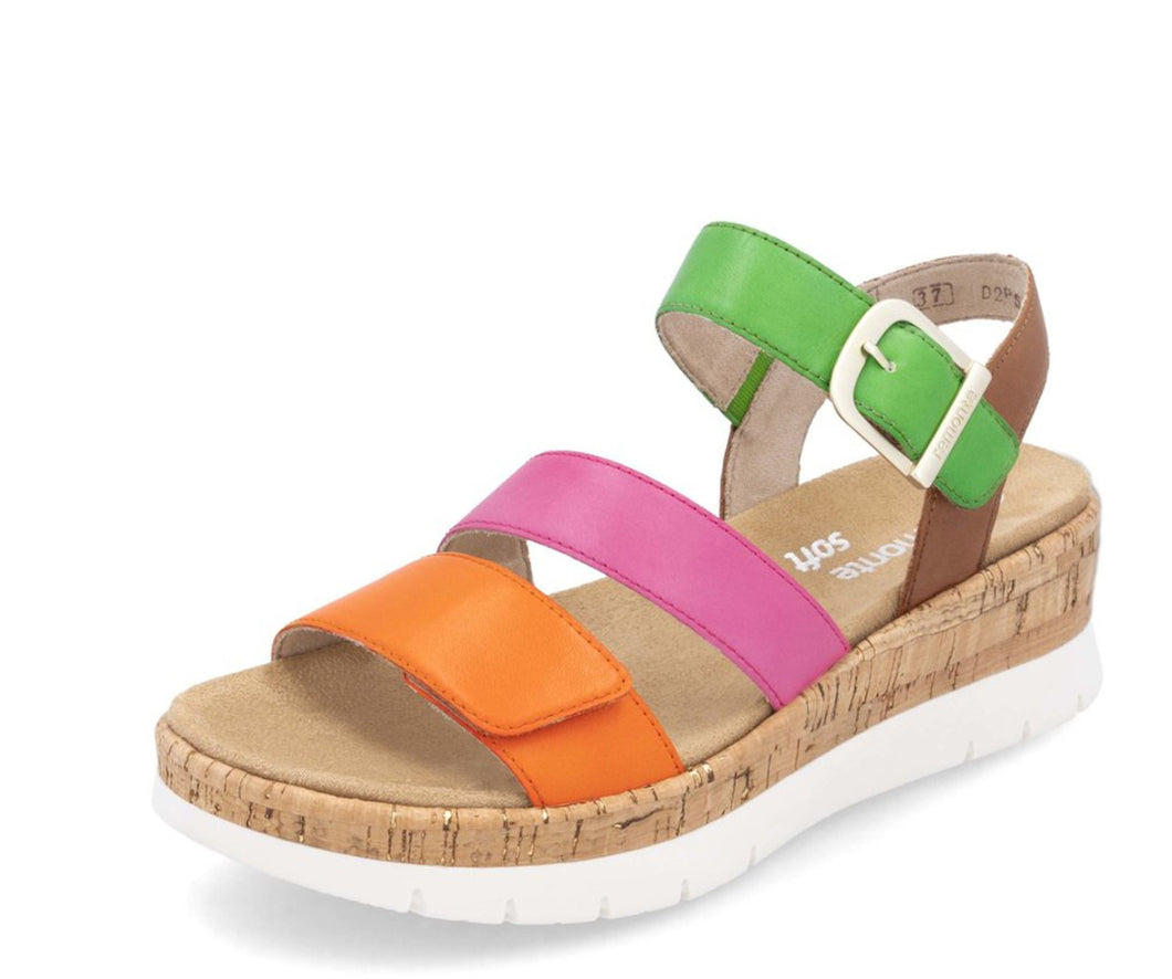 Remonte Multicolour Sandal D2P50-90