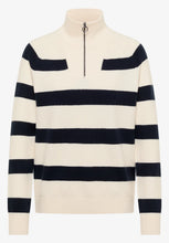 Load image into Gallery viewer, Cecil Cream And Navy Stripped Sweater 303753/25512
