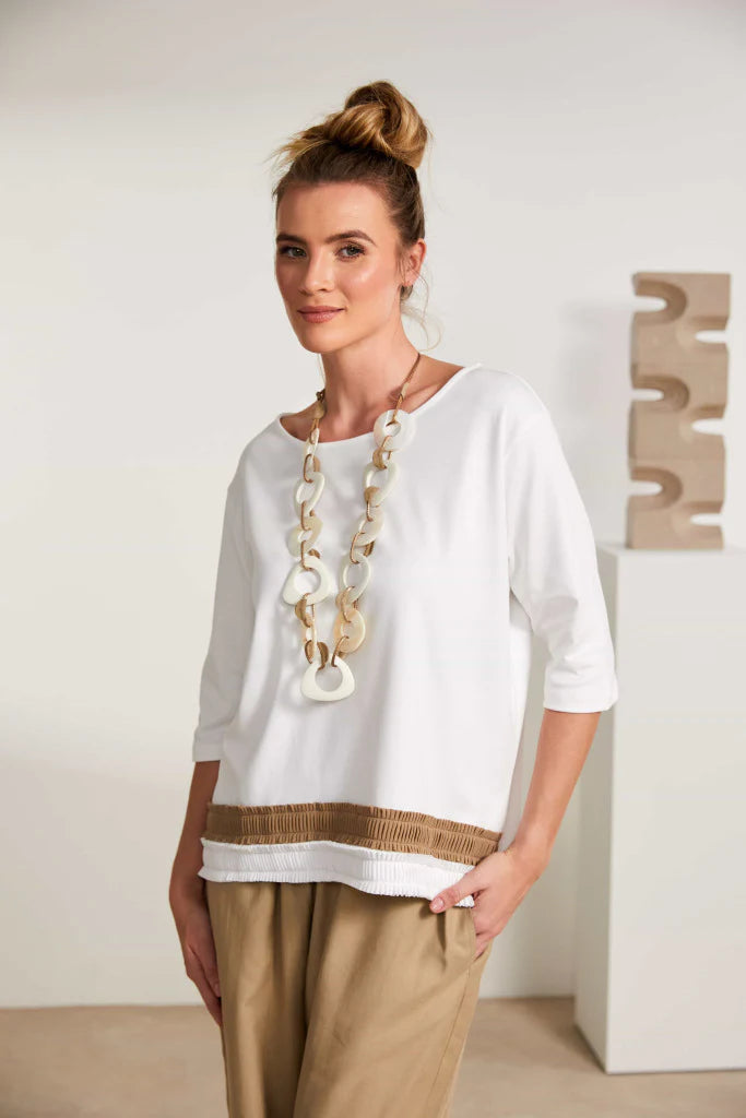 Naya Cream/Fudge Top NAS25123