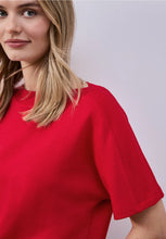 Load image into Gallery viewer, Street One Dropped Shoulder Red Top 324783
