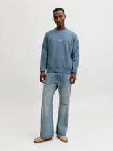 Load image into Gallery viewer, Jack &amp; Jones Crew Neck Sweatshirt Blue Mirage 12278791
