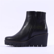 Load image into Gallery viewer, Gabor Black Platform Wedge Boot 54.780.27
