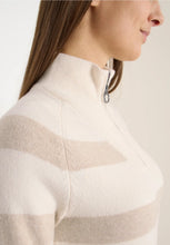 Load image into Gallery viewer, Cecil Cream And Beige Striped Sweater 303753/26156
