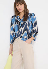Load image into Gallery viewer, Cecil Blue &amp;Cream Printed Blouse 324646
