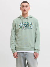 Load image into Gallery viewer, Jack&amp;Jones Iceberg Green Hoodie 12279119
