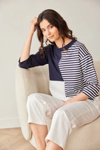 Load image into Gallery viewer, Peruzzi striped block top S26176
