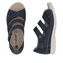 Load image into Gallery viewer, Rieker Navy Sandal V7451-14
