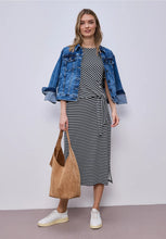 Load image into Gallery viewer, Street one striped dress 144801.
