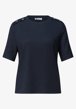Load image into Gallery viewer, Street One Navy T-Shirt 325608
