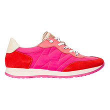 Load image into Gallery viewer, Wonders Pink And Red Laced Runners A-4802 (flame)
