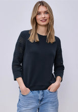 Load image into Gallery viewer, Street One Navy Top 324794
