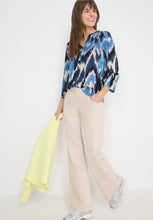 Load image into Gallery viewer, Cecil Blue &amp;Cream Printed Blouse 324646
