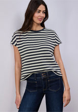 Load image into Gallery viewer, Street One navy/white top 324781/27502
