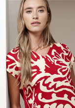 Load image into Gallery viewer, Street One V-Neck Printed Top 324801
