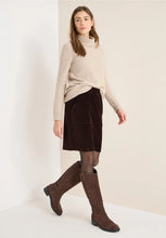 Load image into Gallery viewer, Cecil soft corduroy skirt 361836 (brown)
