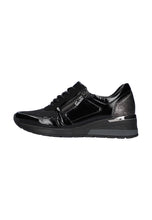 Load image into Gallery viewer, Waldlaufer Black &amp; Silver Trim Sneakers with Zip - H-Clara  939H01 608 771
